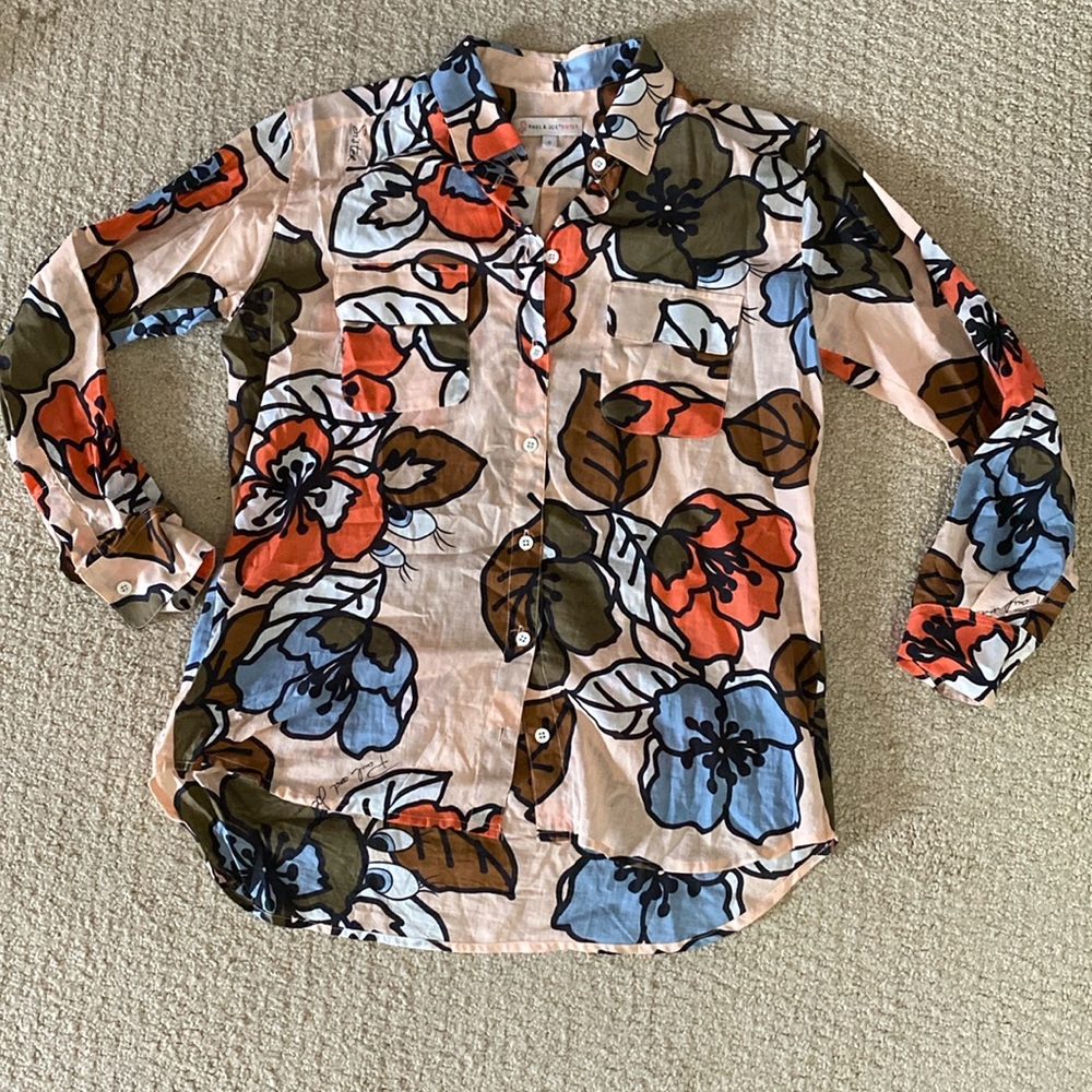 paul & joe sister button up blouse